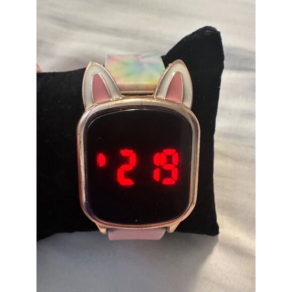 Accutime Cat Ears Digital Watch With‎ Multicolor Band WN4091WM - Picture 9 of 9